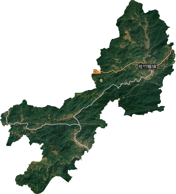 桂竹帽镇卫星图