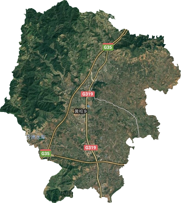 黄柏乡卫星图