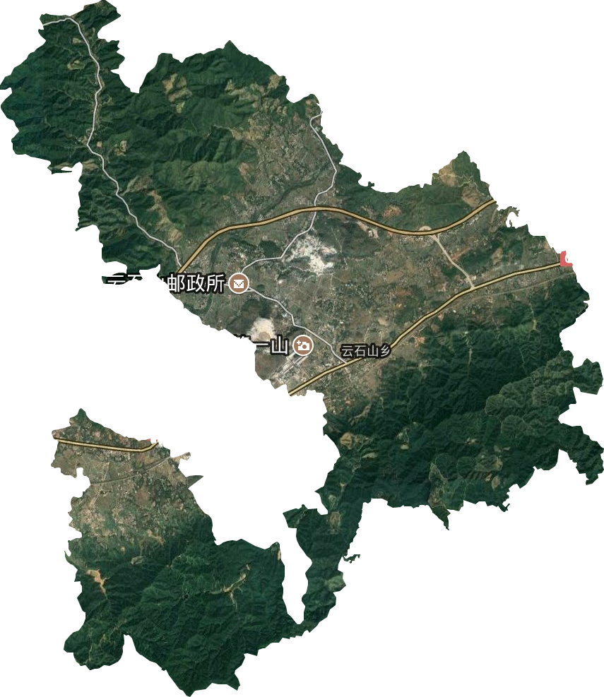 云石山乡卫星图