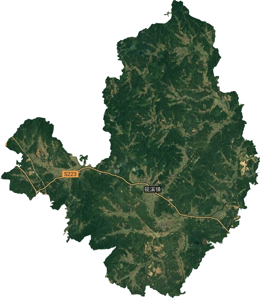 砚溪镇卫星图
