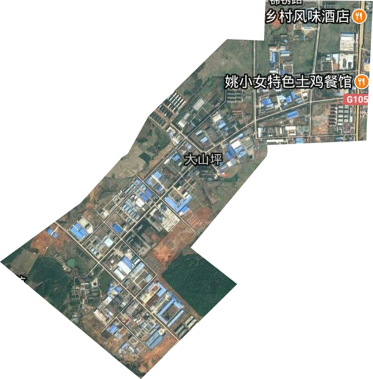 峡江县工业园区卫星图