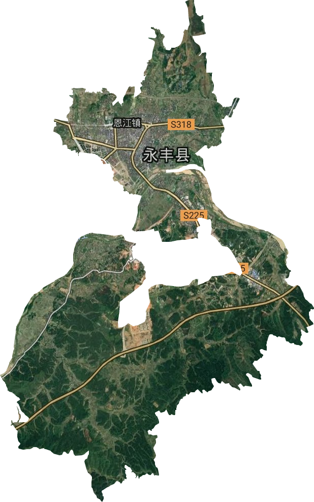 恩江镇卫星图