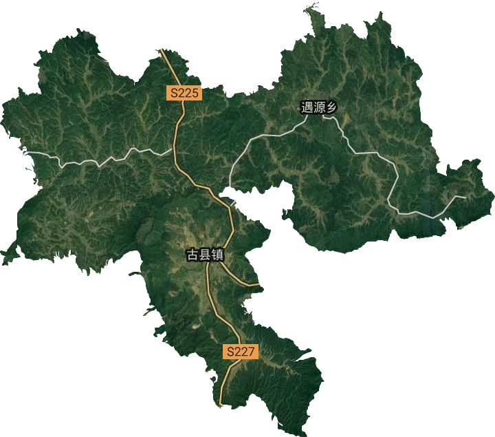 古县镇卫星图