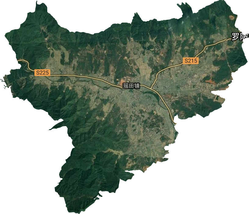 瑶田镇卫星图