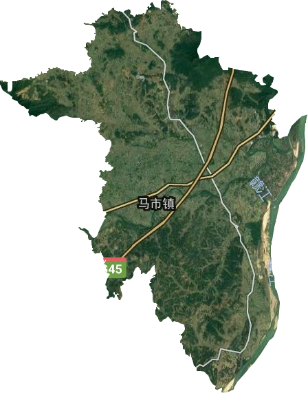 马市镇卫星图