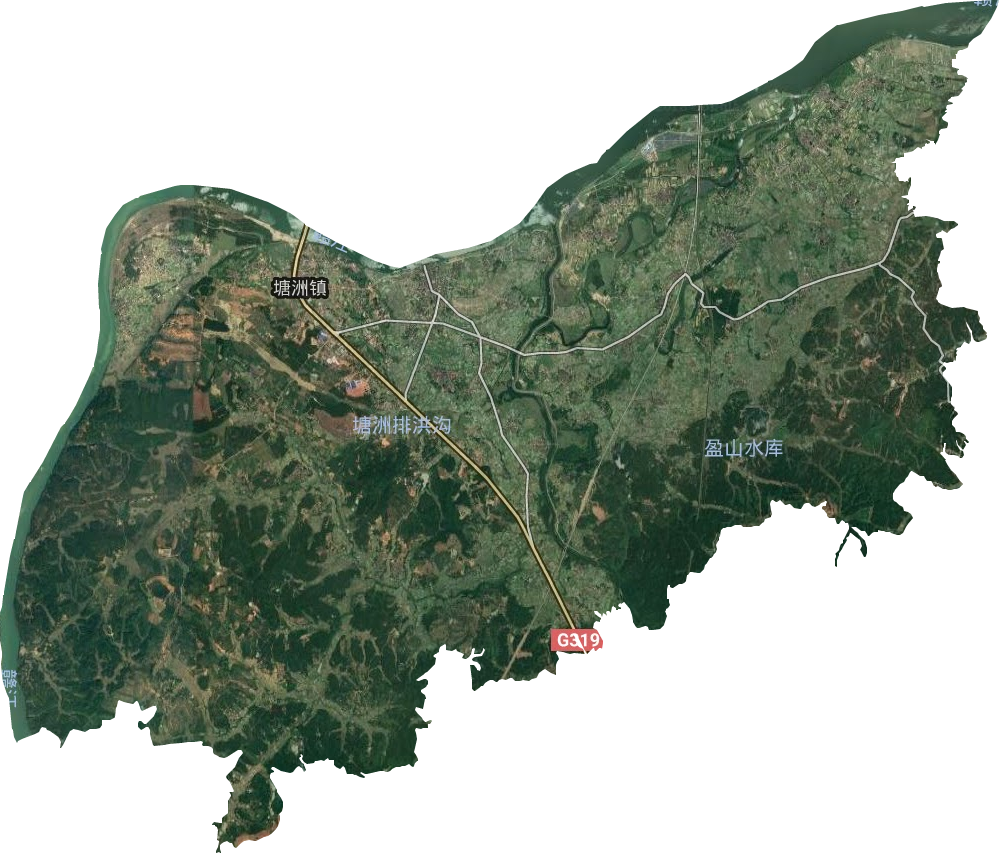 塘洲镇卫星图