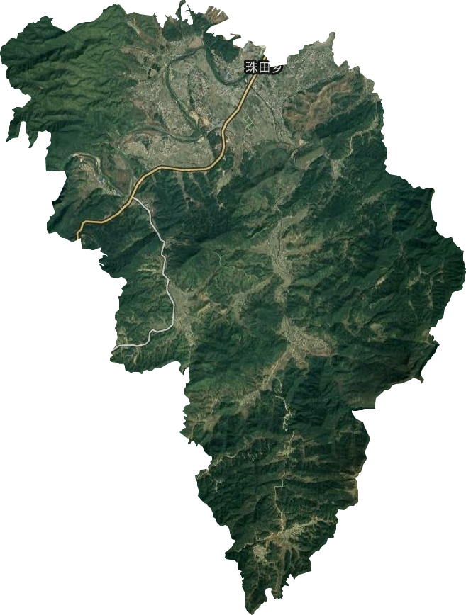 珠田乡卫星图