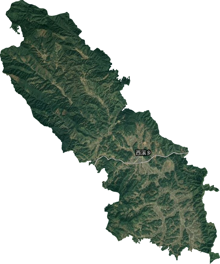 西溪乡卫星图