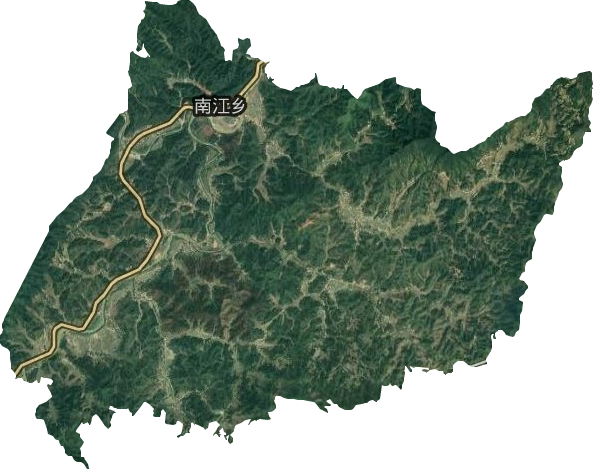 南江乡卫星图