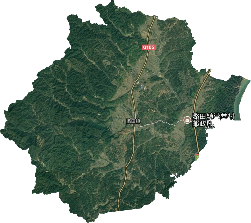 潞田镇卫星图