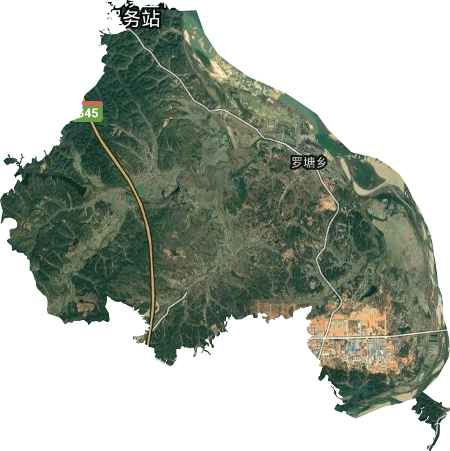 罗塘乡卫星图