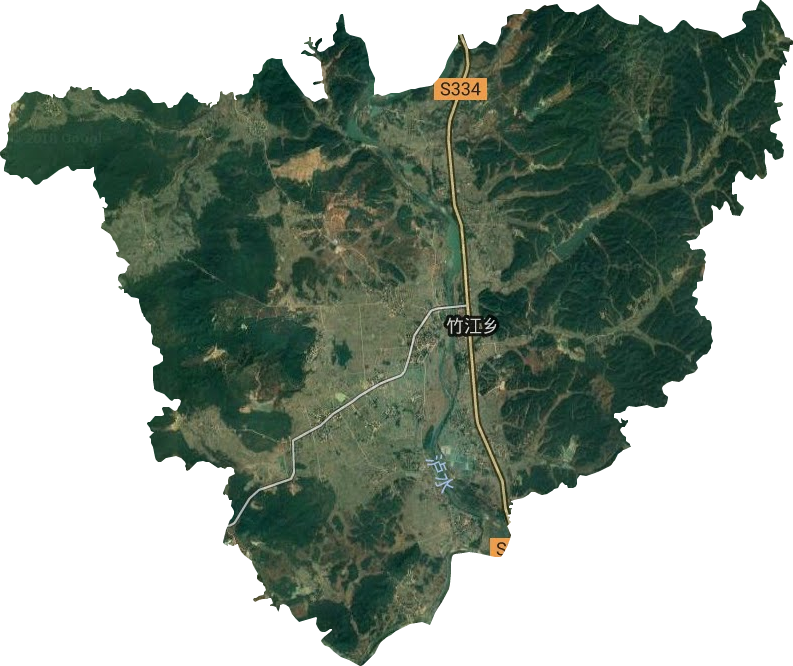 竹江乡卫星图