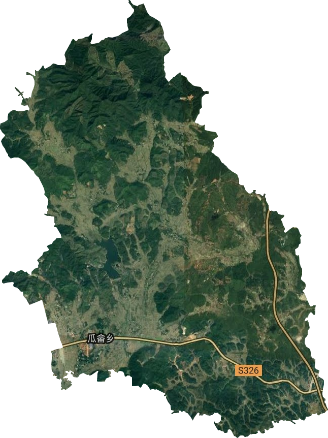 瓜畲乡卫星图