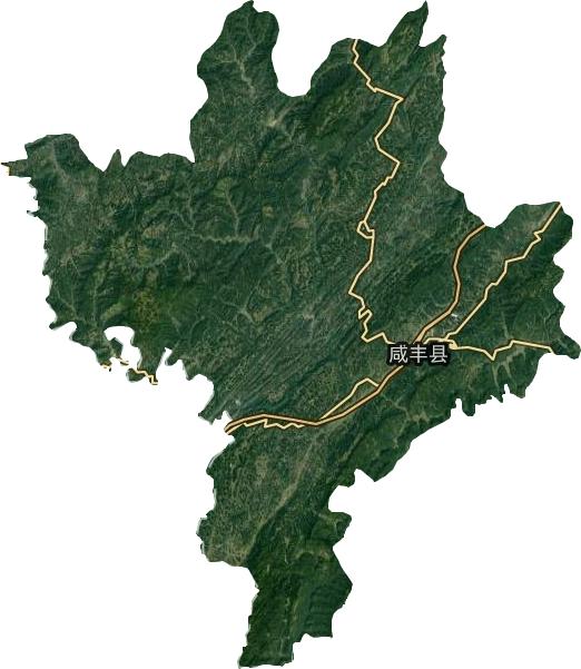 咸丰县卫星图