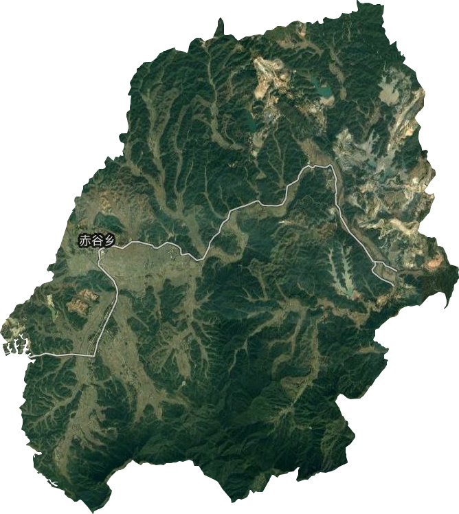 赤谷乡卫星图