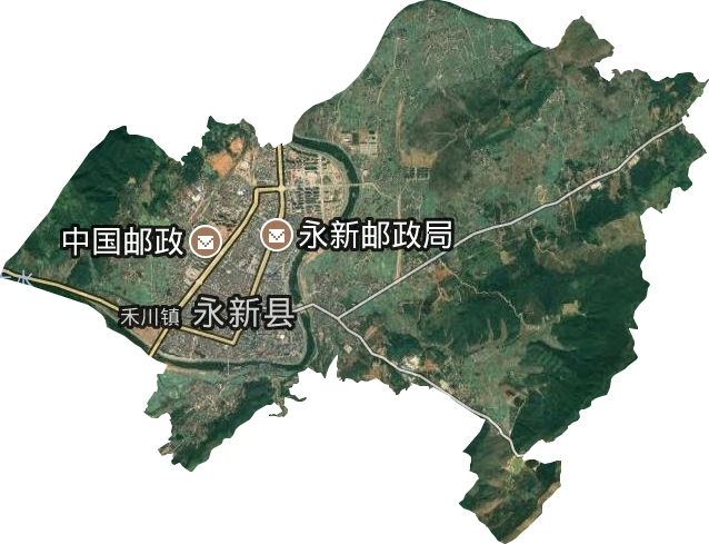 禾川镇卫星图