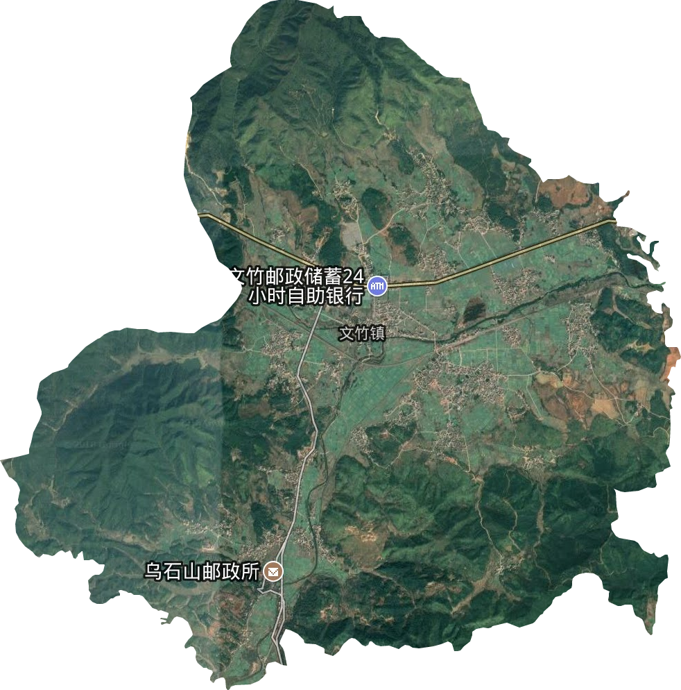 文竹镇卫星图