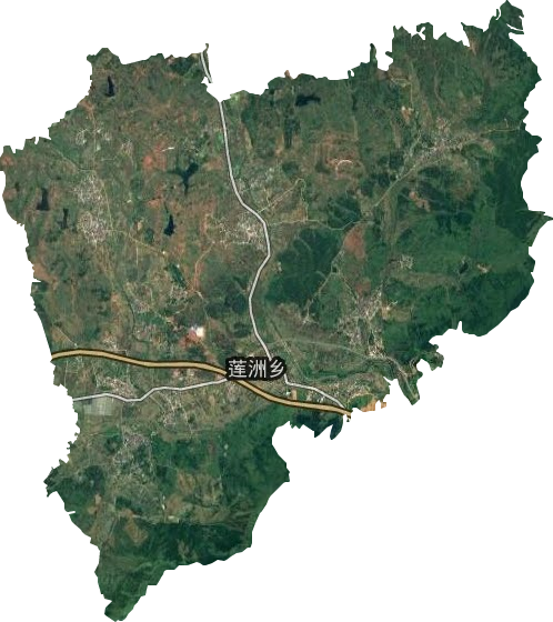 莲洲乡卫星图
