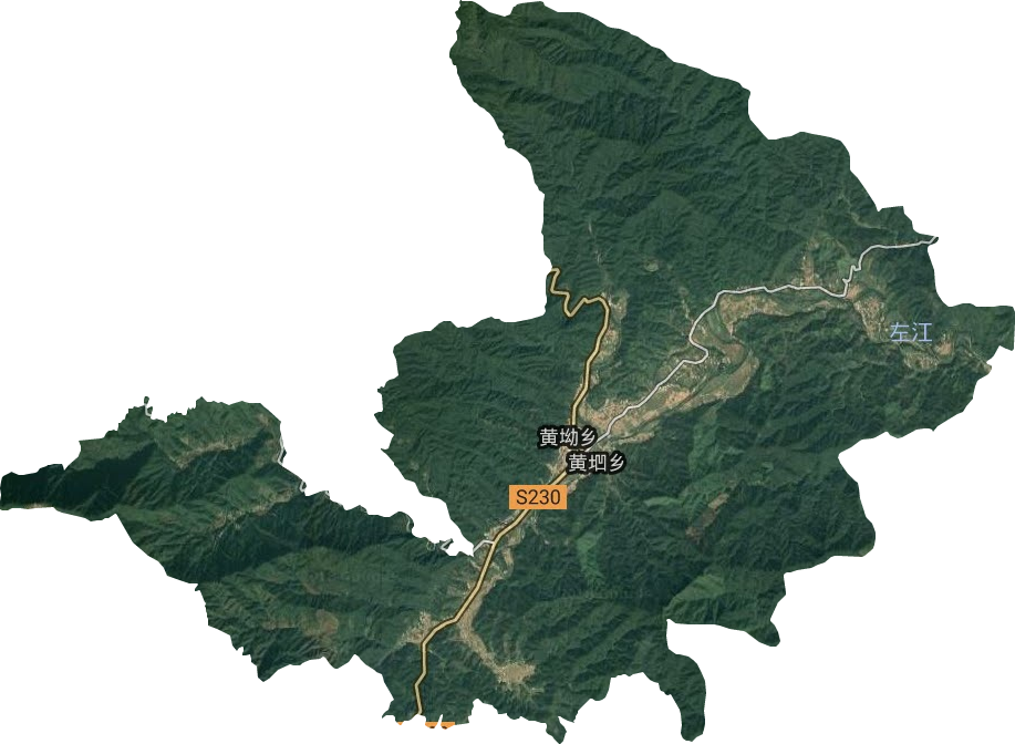 黄垇乡卫星图