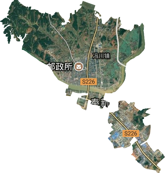 冯川镇卫星图