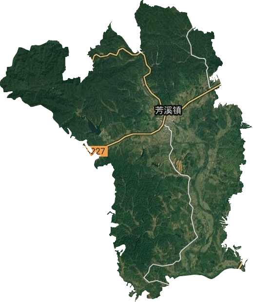 芳溪镇卫星图