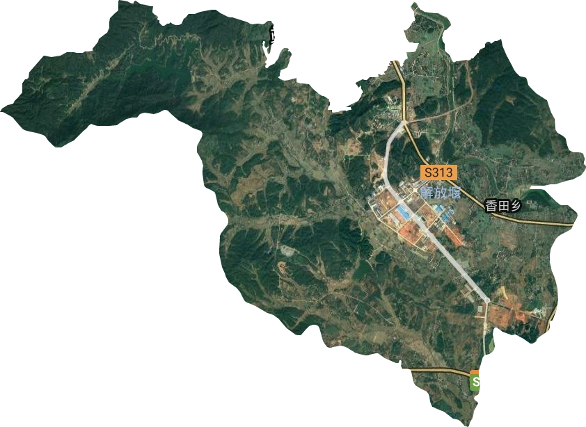 香田乡卫星图