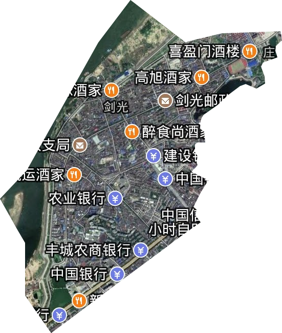 剑光街道卫星图