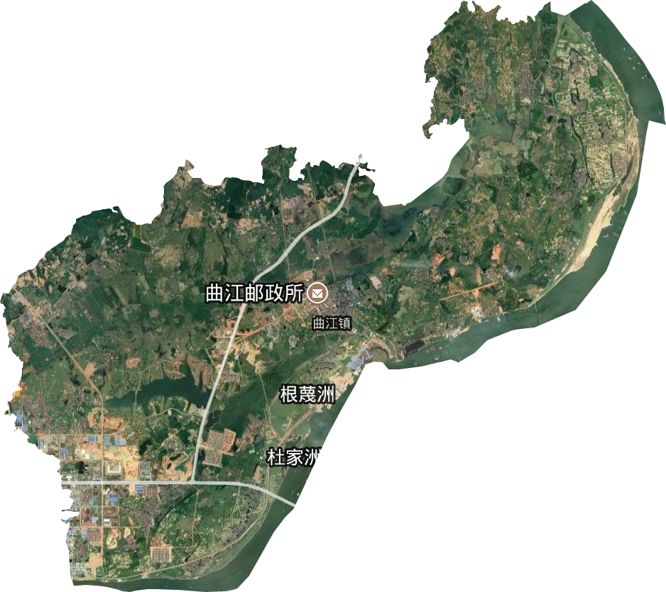 曲江镇卫星图