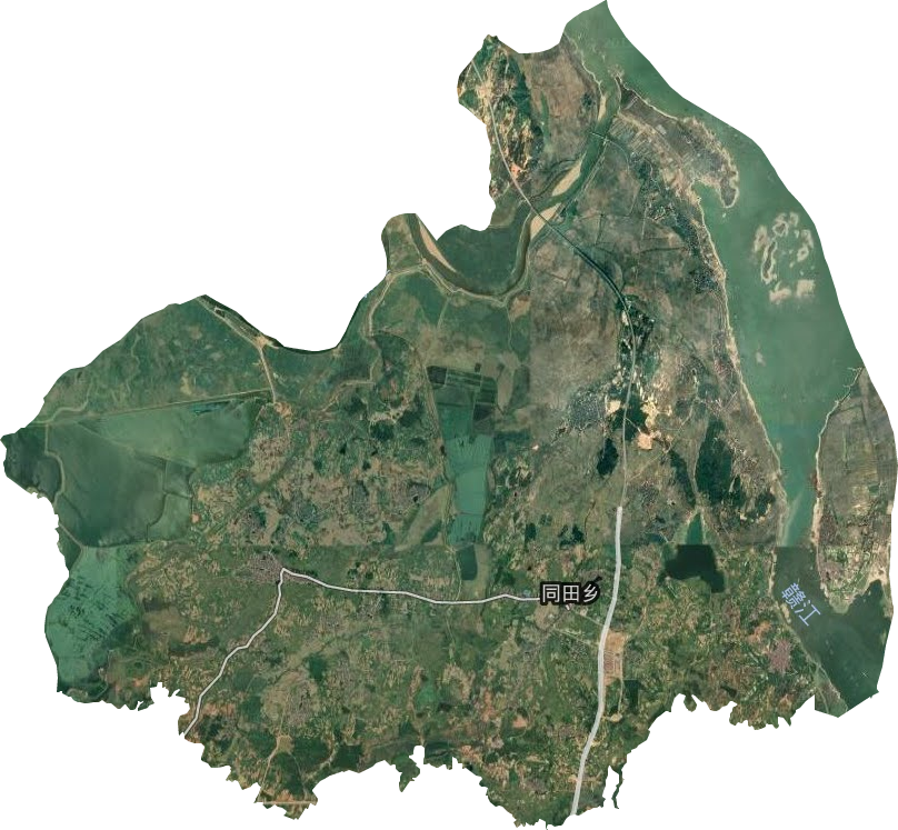 同田乡卫星图