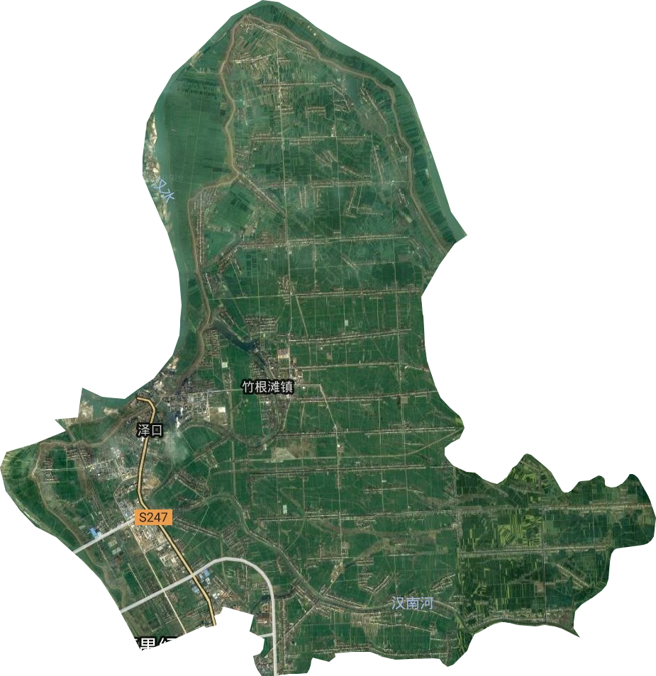竹根滩镇卫星图