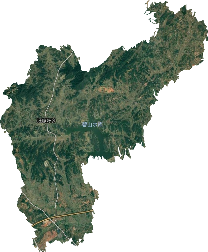 汪家圩乡卫星图