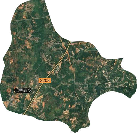 七里岗乡卫星图