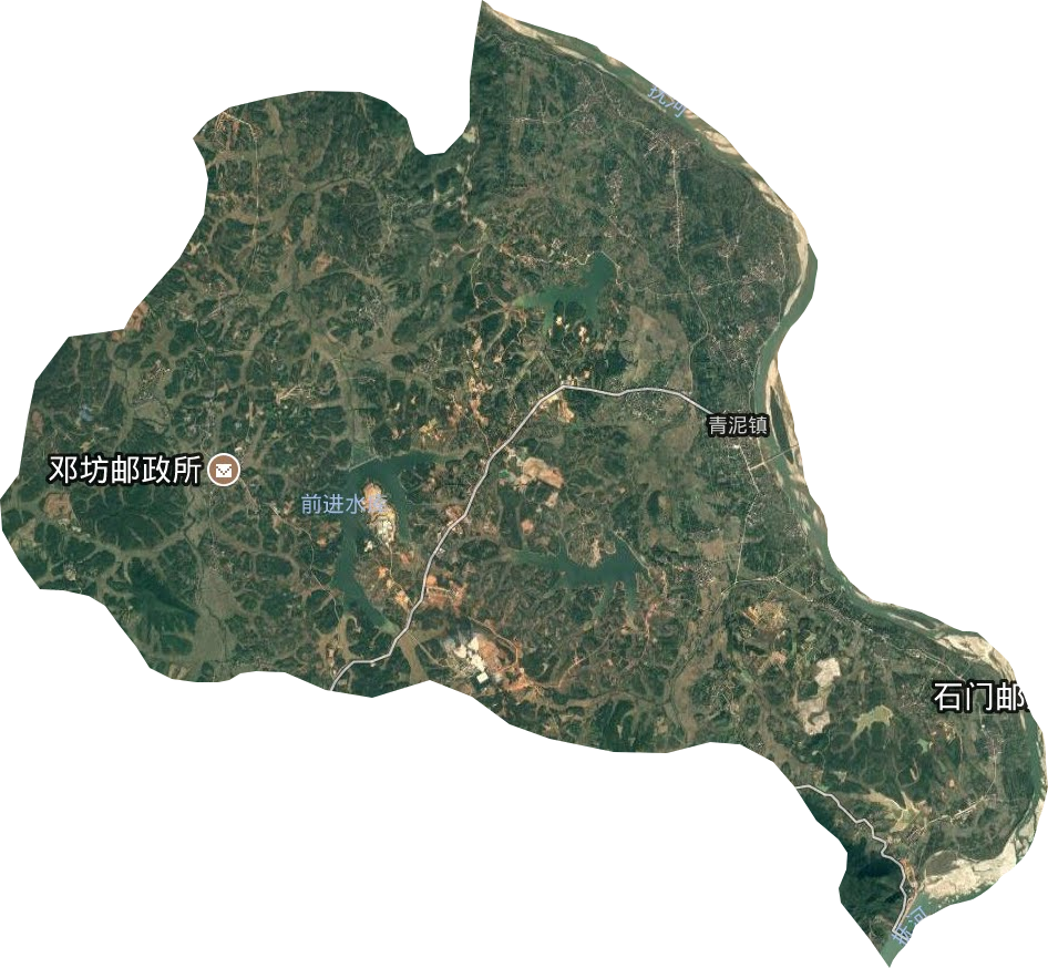 青泥镇卫星图