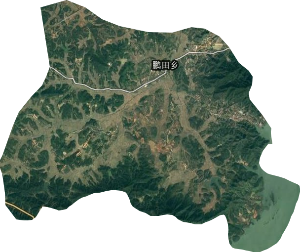 鹏田乡卫星图