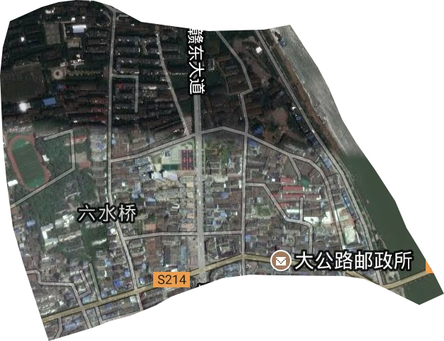 六水桥街道卫星图