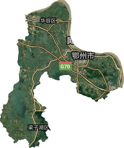 鄂州市卫星图