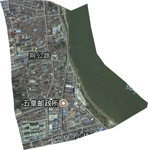 荆公路街道卫星图