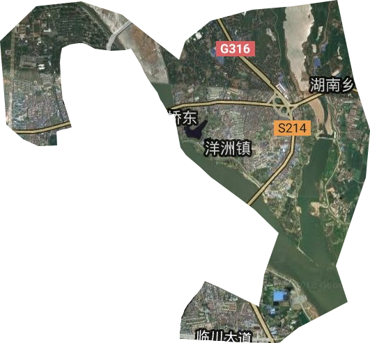 文昌街道卫星图