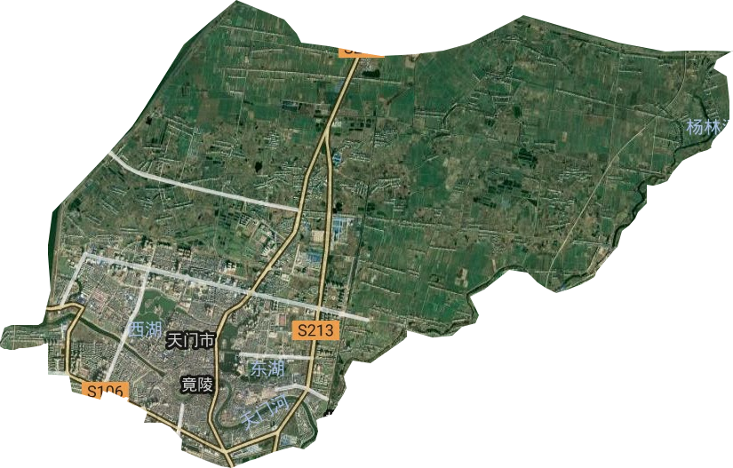 竟陵街道卫星图