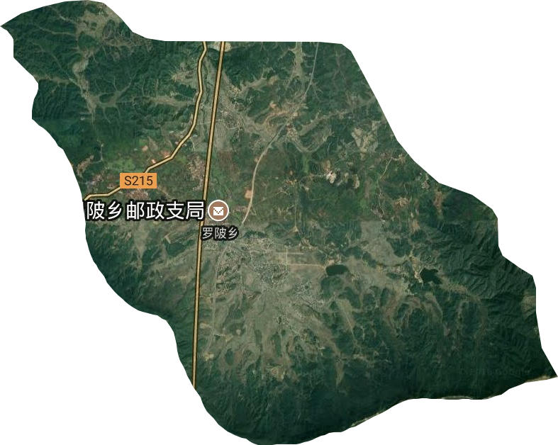 罗陂乡卫星图