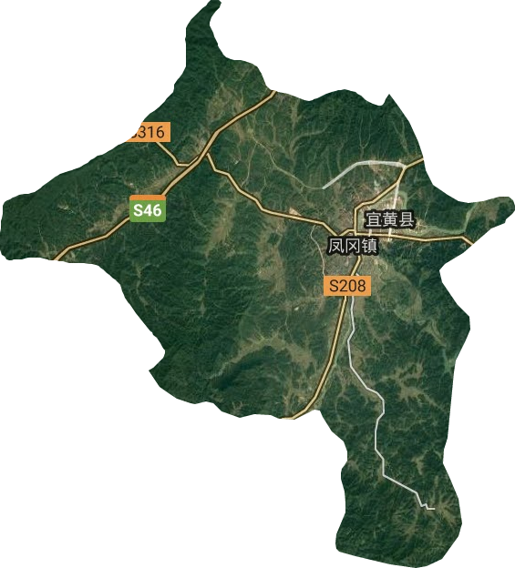 凤冈镇卫星图