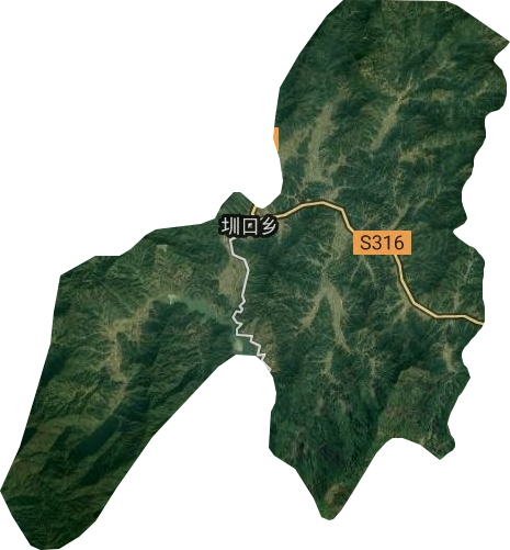 圳口乡卫星图