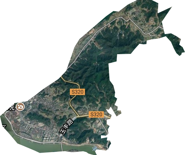 水南街道卫星图