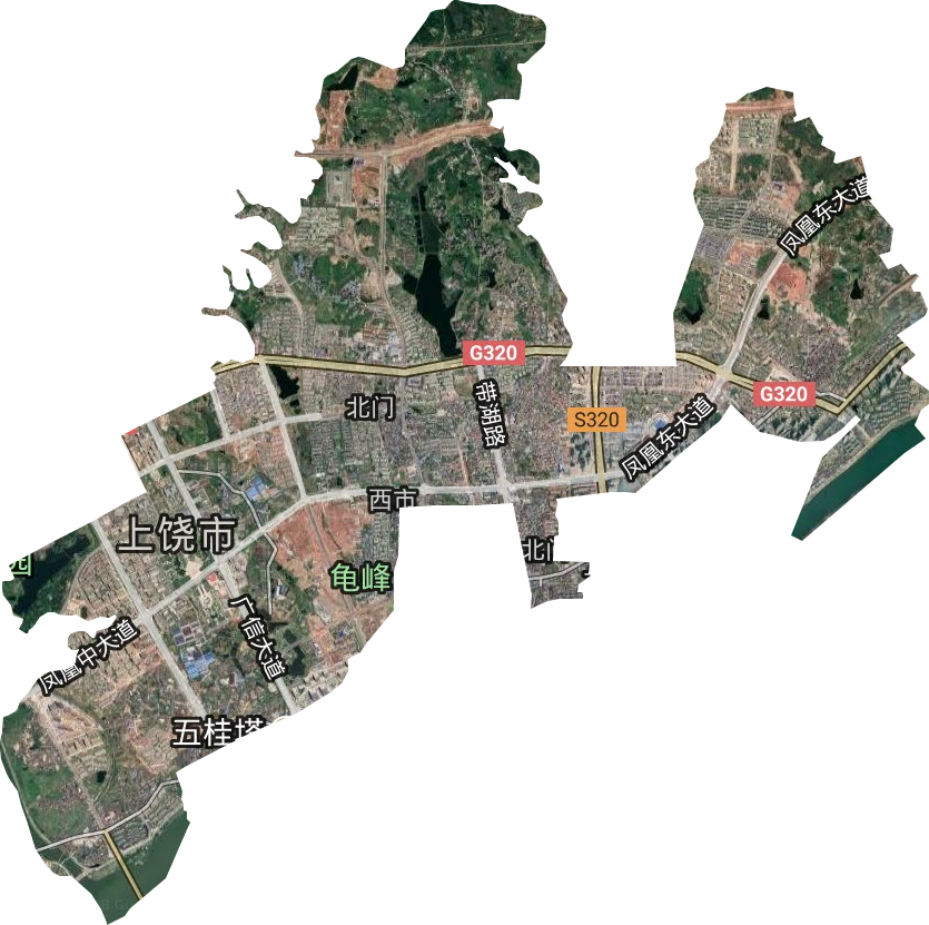 北门街道卫星图