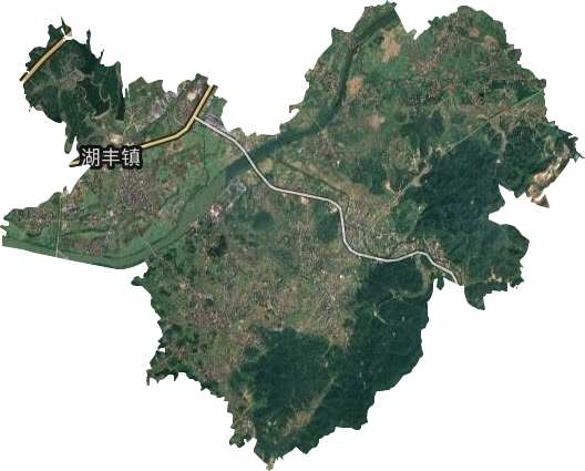 湖丰镇卫星图