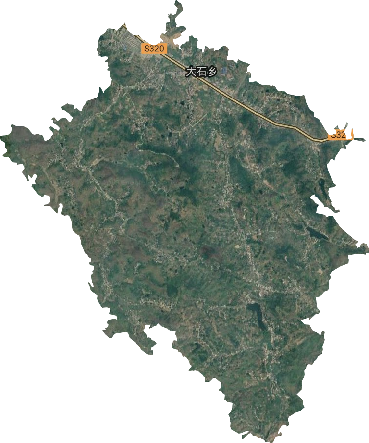 大石乡卫星图