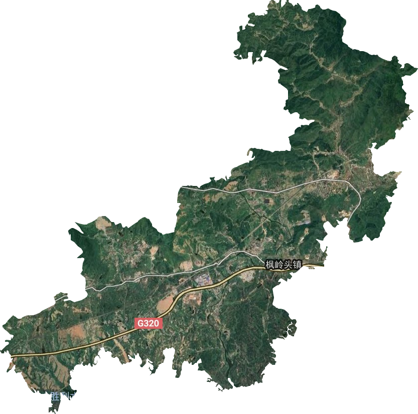 枫岭头镇卫星图