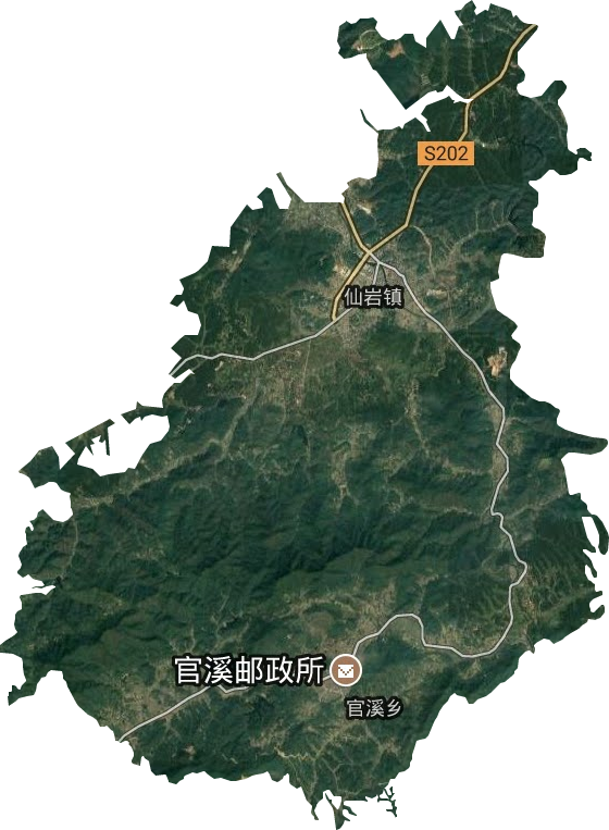 仙岩镇卫星图