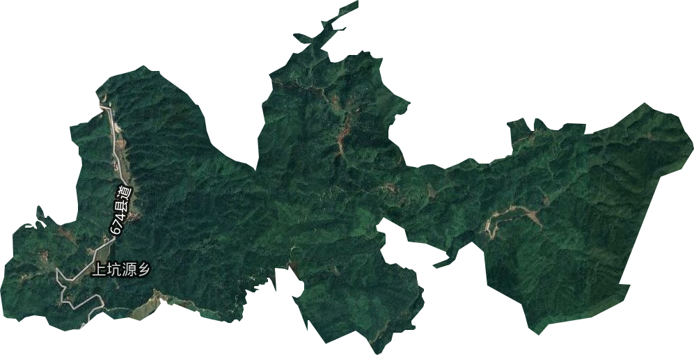 上坑源林场卫星图
