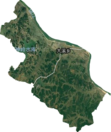 大溪乡卫星图
